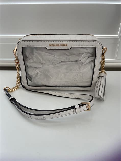 michael kors transparent bag price|michael kors clear crossbody bag.